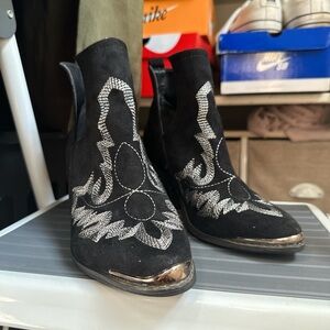 Western ankle booties